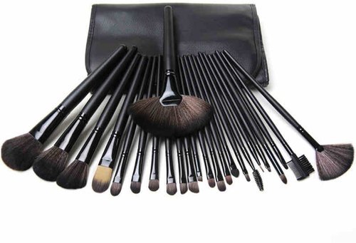 Smooth Black Cosmetic Brushes
