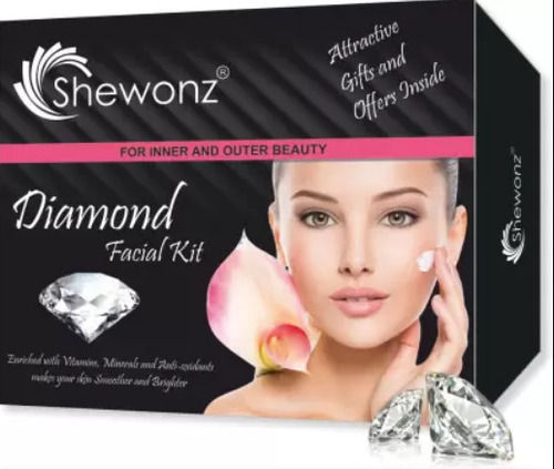 Pack Of 5X50 Gram Ideal For Men & Women Shewonz Diamond Facial Kit  Ingredients: Herbal