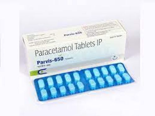 White Paracetamol Tablet Ip Parvis 650, 2X5X10 Tablet