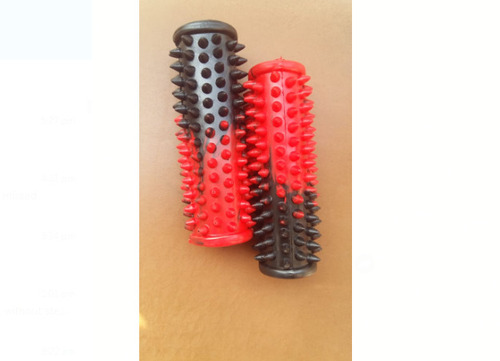 Motorcycle Grip - Rubber 5.9 Inches Round Shape | High-Quality Red and Black, Durable Design for Enhanced Hand Protection and Slip Resistance