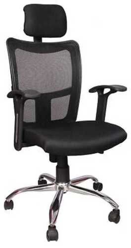 Sturdy Construction Black Fixed Arm Back Rest Adjustable Chair