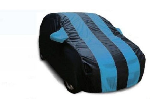 Water Proof Polyester Material Black And Blue Color Car Body Cover