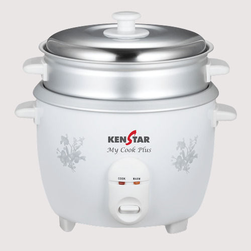 Electric White Stainless Steel Steamer Basket Kenstar My Cook Rice Cooker Used To Cook Rice Items