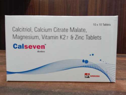 Calcitriol, Calcium Malate, Magnesium, Vitamin K27 And Zinc 10 X 10 Tablets General Medicines