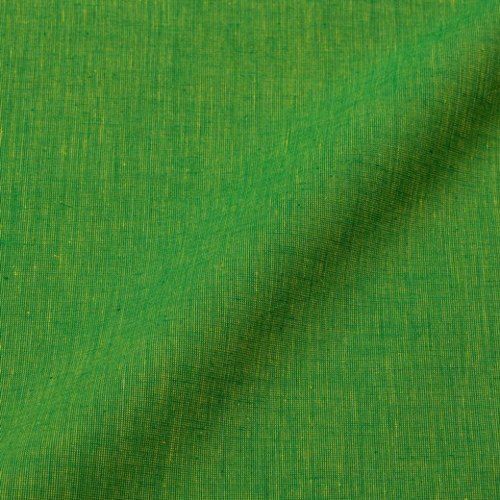 Comfortable And Skin Friendly Soft And Smooth Light Weight Plain Green Cotton Fabric