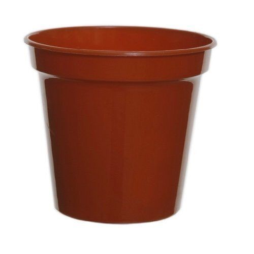 Durable Lightweight Recyclable And Easy To Clean Brown Plastic Pot Hardness: Soft