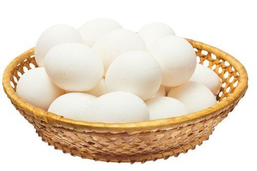 Fresh Healthy White Nutrients Rich Oval Shape Broiler Egg