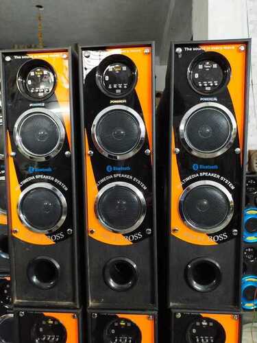 Black Orange Highly Durable Longlife Easy To Use High Base Energy Efficient Home Theater Speaker 