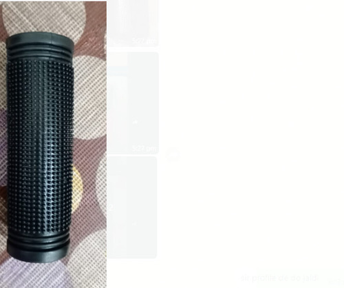 Round Shape Diameter 1.5 Inches Black Rubber, Size 5.8 Inches Motorcycle Grip - Durable Rubber, Comfortable Round Design, Fits 1-Inch Handlebar