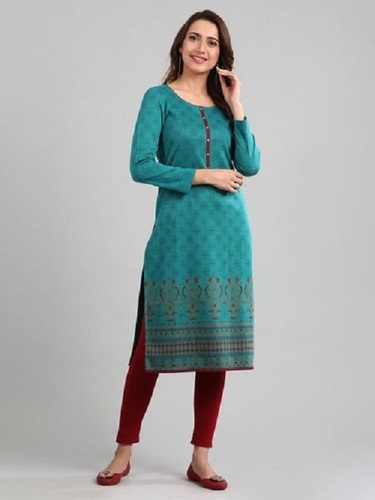 cotton kurti for women straight plain kurti