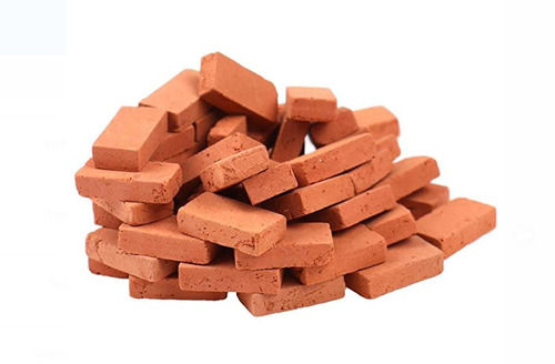 12 X 4 Inch Size For Side Walls And Partition Walls Rectangular Red Clay Bricks 