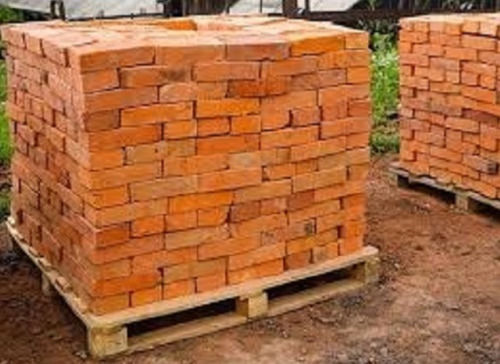 14 X 4 Inch Size For Side Walls And Partition Walls Rectangular Red Clay Bricks 