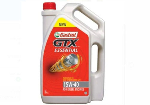 15W 40 Castrol Gtx Essential Engine Oil, Pack Of 5 Liter, For Four Wheeler Ash %: 99%