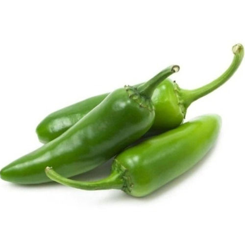 Seasoned 20 To 25 Days Shelf Life 8 To 10% Moisture Fresh And Natural Green Chillies 