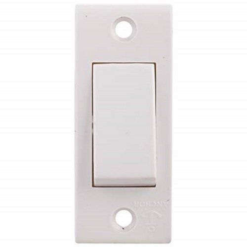 Cream 100% Safe White Plastic 1 Modular Switches For Electric Fitting, Rated Voltage 220V