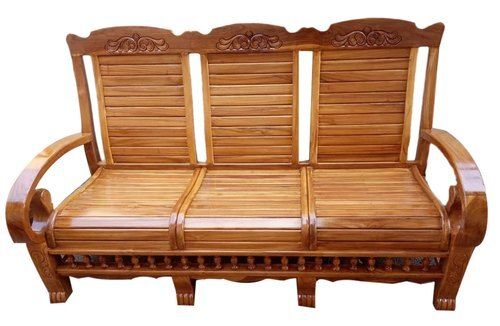 Brown Attractive And Stylish Strongly Constructed Wooden Sofa