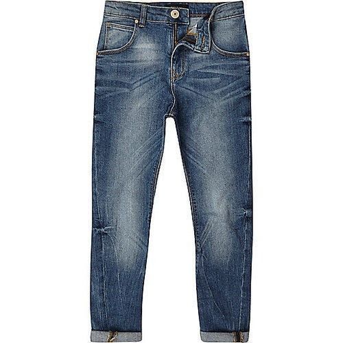 Gray Comfortable And Washable Blue Slim Fit Finest Fabric Jeans For Men