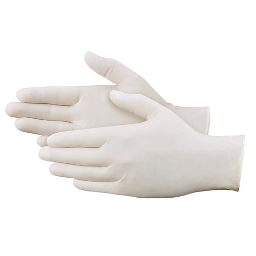 Disposable Texture Skin Friendly Full Fingered Soft White Latex Surgical Gloves - Nitrile Plus Size White | Non Sterile Elastic Medical Use