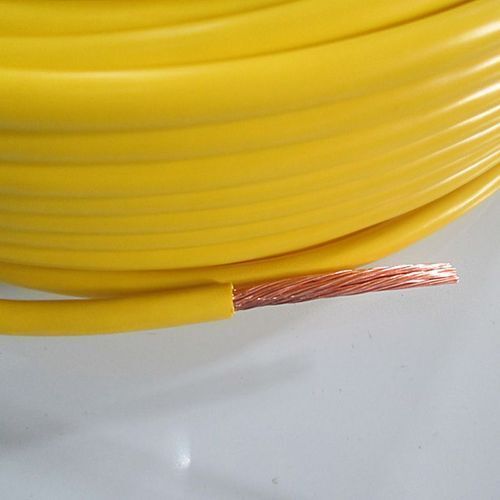 Firepoof Safe And Secure Single Core Yellow Flexible Copper Cable Insulation Material: Pvc