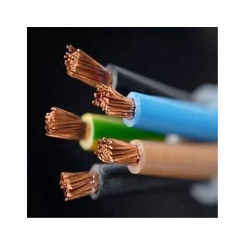 Black Fireproof Safe And Secure Four Core Flexible Copper Cable 