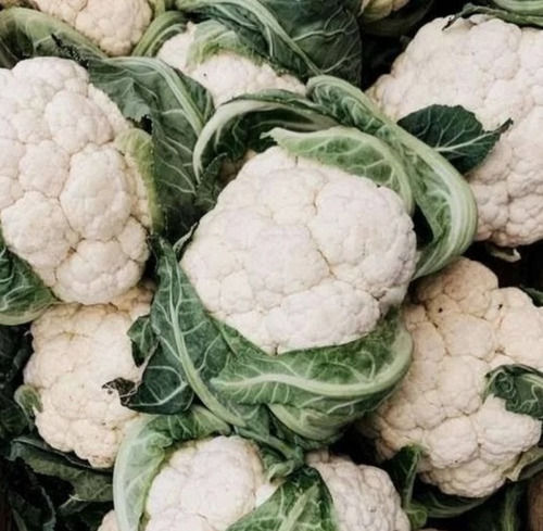 Seasoned Fresh And Natural 92 To 94% Moisture Green And White Cauliflower Vegetable 