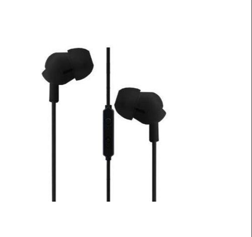 High Volume Soft Ear Pods Lightweight Flexible Adjustable Black Mobile Earphones Design: Rotatable