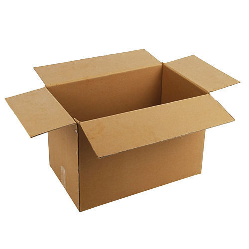 Rectangular Light Weight Eco Friendly Recyclable Paper Generic Corrugated Plain Brown Carton Box