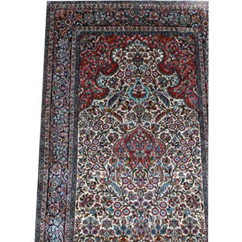 Rectangular Shape Easy To Clean And Anti Slip Printed Kashmiri Silk Carpets Design: Antique