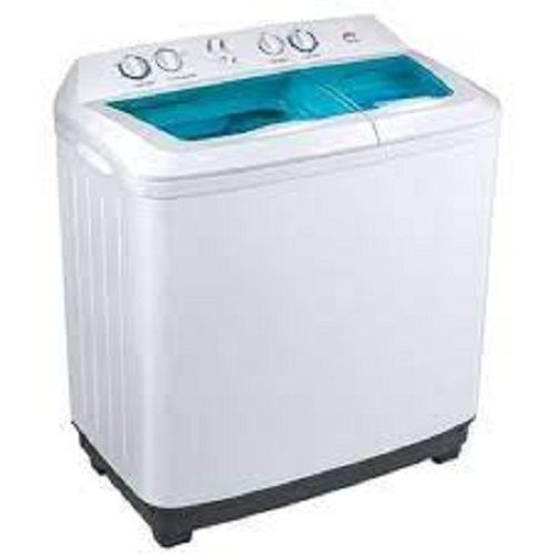 Energy Efficient White And Blue Semi Automatic Washing Machine