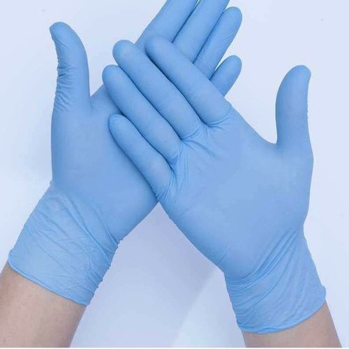 Nitrile Surgical Gloves - Medical Grade Plus Size Blue | Disposable Puncture Resistant Easy To Wear Non-Toxic