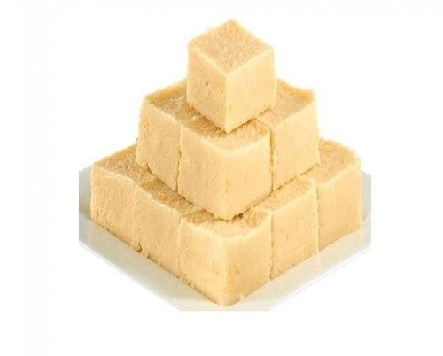 Sweet In Taste Healthy And Delicious 6 Gram Protein Square Shaped Plain Barfi Grade: Food Grade