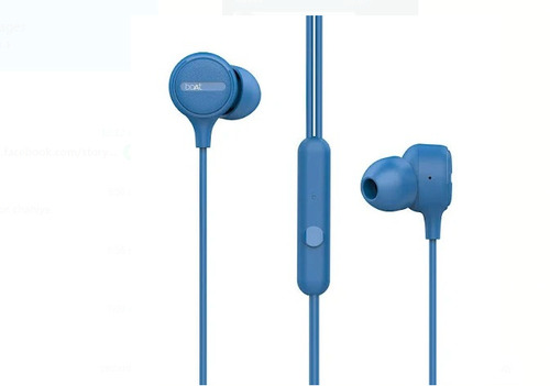 1.2 Meter Length Suitable With All Type Mobile Phones Boat Earphone - Rubber Material, Blue Color | Lightweight, Comfortable Fit for Water Activities