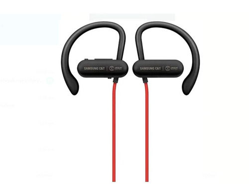 10 Meter Bluetooth Range Red And Black Plastic Samsung Wireless Earphone