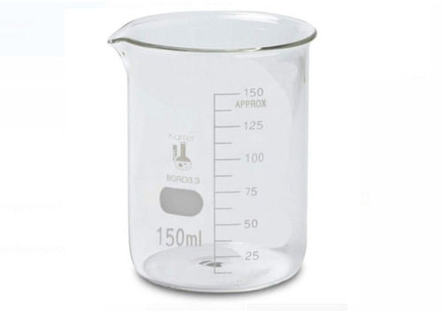 150 Ml Capacity Transparent Cylindrical Laboratory Borosilicate Glass Beaker