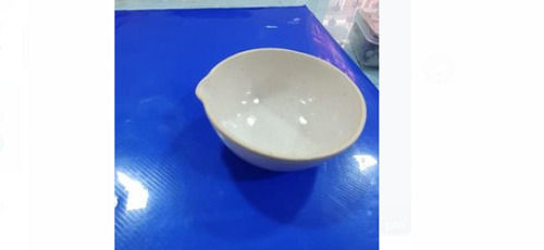 7.5 Cm Size White Round Shaped Ceramic Material Evaporating Laboratory Dish