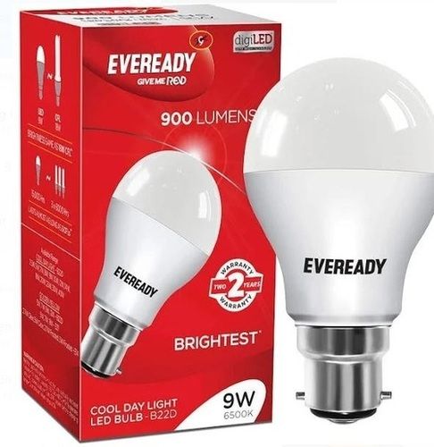 9 Watt Power Ceramic Body Dome Shaped Coolday Eveready Led Bulb 