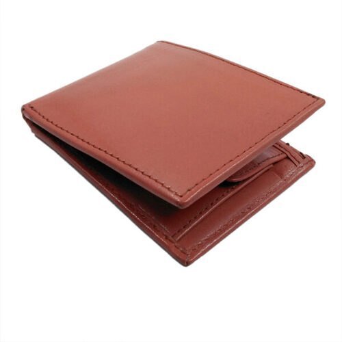 Bifold Genuine Leather Wallet - Leather, Slim Profile | Classic Brown, Multiple Card Slots, Secure Closure, Versatile for Any Occasion