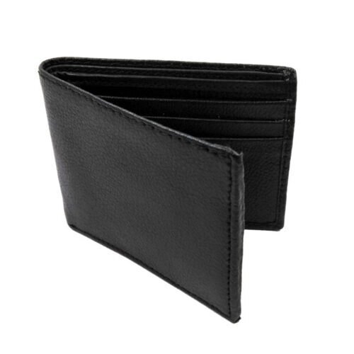 Leather Wallet - Casual Design in Brown | Bi-Fold Closure, 2 Note Compartments, 1 Zipper Pocket