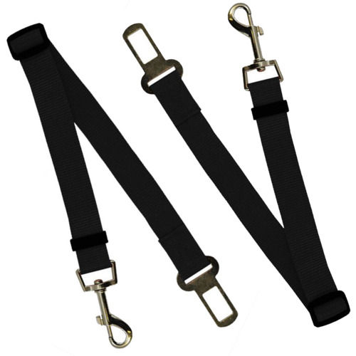 Black Comfortable Polyester Reliable Unisex 3 Layer Adjustable Reusable Safety Belt