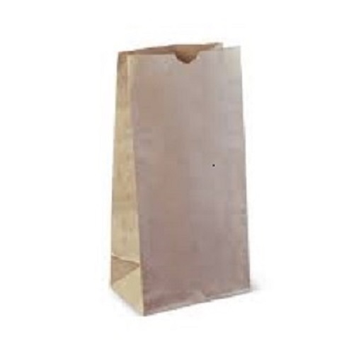 Kraft Paper Carry Bag - 305 x 150 x 95mm, Brown, Disposable and Recyclable, Moisture Proof and Biodegradable