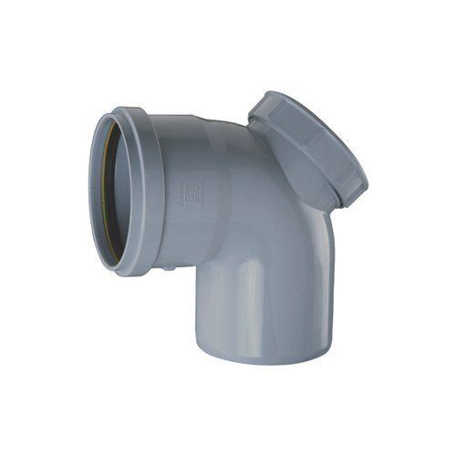 Gray 87.5 Degree Bend Angle Thickness 4 Mm Size 75 Mm Pvc Elbow With Door  Hardness: Yes