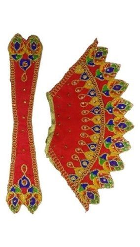 Easy To Clean Designer And Red Color Laddu Gopal Dress