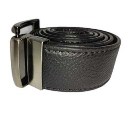Mens Leather Belt - Leather Material 2 Inch Width Black Color | Durable Style for Casual & Formal Wear with Adjustable Steel Buckle