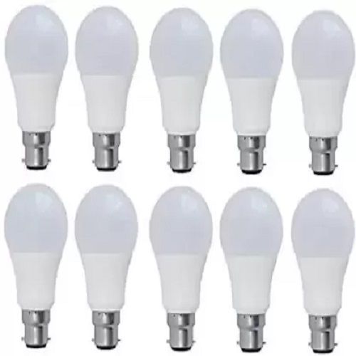 White Mg Gold 10 Watt Led Bulb Pack Of 10 10 W Round B22 Led Bulb (White, Pack Of 10)