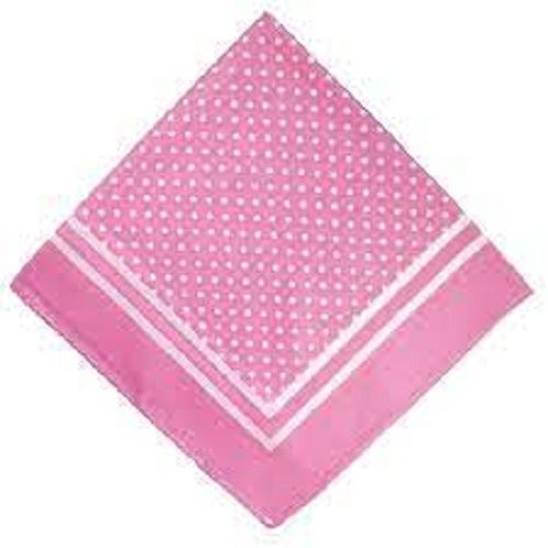 Skin Friendly Dotted Printed Pattern 100% Pure Cotton Handkerchief Age Group: Adults