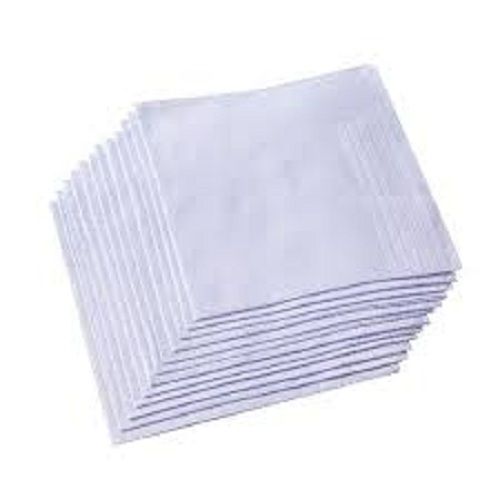 Skin-friendly Plain Lightweight Soft Cotton Handkerchief For Men