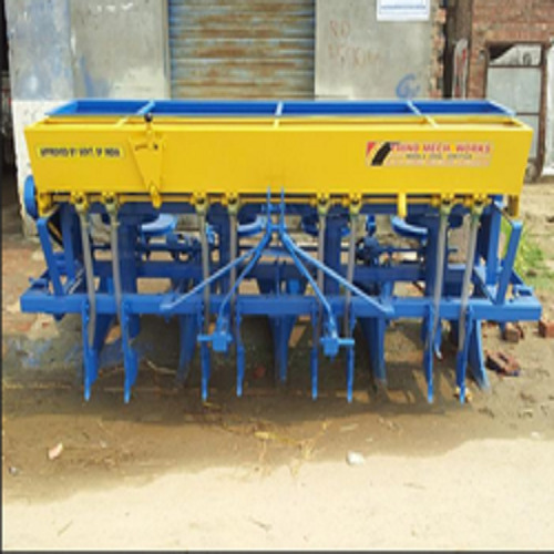 Mild Steel Agricultural Roto Seeder - 16 Kg/Day Capacity Gear Drive Transmission | Electric Start High Strength Durability Versatile Agricultural Tool