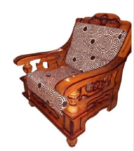 लिविंग रूम के लिए भूरा दीमक प्रतिरोधी और मज़बूत आधुनिक डिज़ाइन का लकड़ी का सोफा