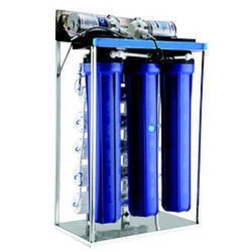 Stainless Steel Capacity 50 Ltr/Hr Blue Wall Mounted Semi Automatic Commercial Ro Water Purifier