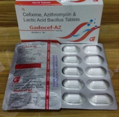 Cefixime Azithromycin And Lactic Acid Bacillus Tablets - Medicine Grade Organic Medicine for Hospital and Clinic Use Suitable for All Ages Store in Cool and Dry Place